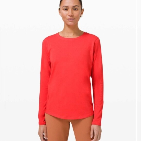 Lululemon Ever Ready Long Sleeve Pink Punch Brand New Tag Attached Womens Gift - Picture 11 of 15